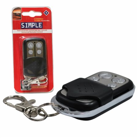Telecomando Garagem Universal 4 Canais 433Mhz