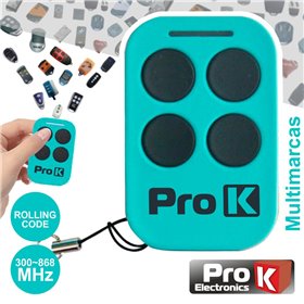 Telecomando Garagem Universal 4 Canais Rolling Code Prok