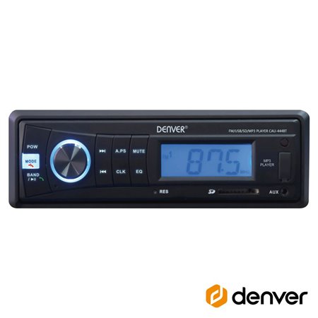Auto-Rádio Mp3 Wma 7Wx4 C/ Fm/Sd/Usb/Aux/Bt Denver