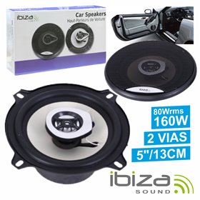 Conjunto 2 Colunas Auto 2 Vias 160W 5" Ibiza