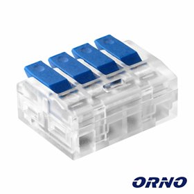 Ligador Rápido C/ Patilha 4 Condutores 0.75-4Mm² 50X Orno