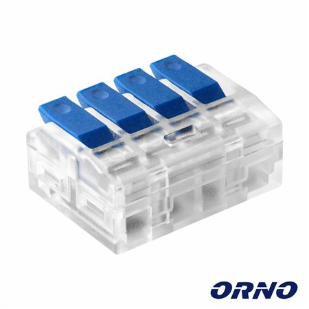 Ligador Rápido C/ Patilha 4 Condutores 0.75-4Mm² 4X Orno