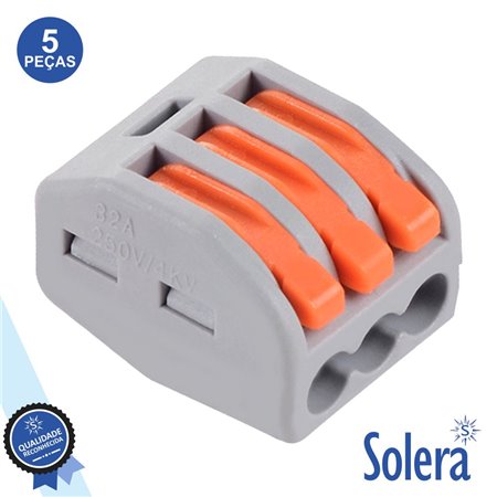 Ligador Torix 3 Condutores 2.5-4Mm 5X Solera