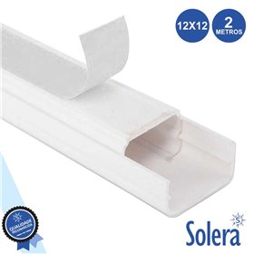 Calha Técnica Pvc C/ Adesivo 12X12Mm 94Mm² 2M Solera