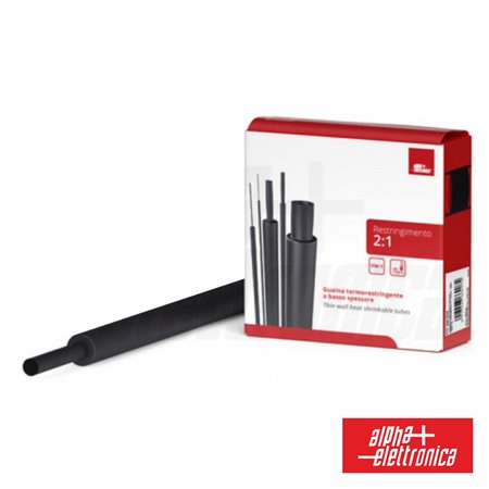 Tubo Manga Termoretráctil 25.4Mm 4M Preto Alpha