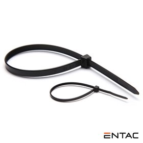 Conjunto 50 Braçadeiras Nylon 3.6X100Mm Preto Entac