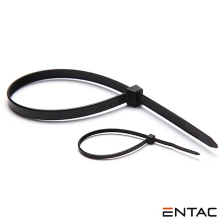 Conjunto 50 Braçadeiras Nylon 3.6X100Mm Preto Entac
