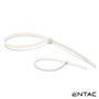 Conjunto 50 Braçadeiras Nylon 2.5X200Mm Branco Entac