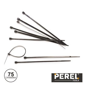 Braçadeira Plástica 75X Pretas Perel