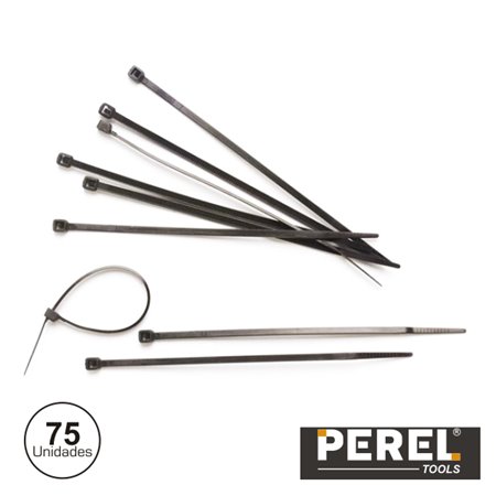 Braçadeira Plástica 75X Pretas Perel