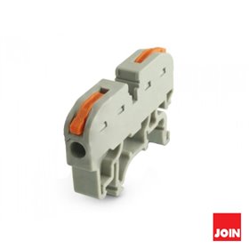 Ligador De Pressão 1 Condutor 0.08 - 4Mm² P/ Calha Din Join