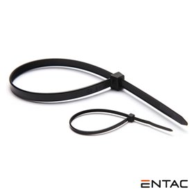 Conjunto 50 Braçadeiras Nylon 3.6X200Mm Preto Entac