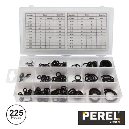 Kit De O-Rings Borracha Nitrílica 225X Perel
