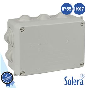 Caixa De Passagem Estanque C/ 10 Cones 153X110X65Mm Solera