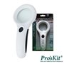 Lupa C/ Iluminação 8 Leds 1 Led Uv Proskit