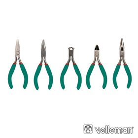 Conjunto De 5 Alicates De Precisão Velleman