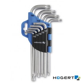 Conjunto 9 Chaves Torx Hogert