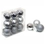 Conjunto 9 Bolas De Natal Prateadas