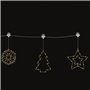Figuras Natal Decorativas C/ Ventosa 65 Leds 3000K A Pilhas