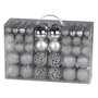 Conjunto De 100 Bolas De Natal Prateadas
