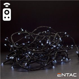 Grinalda 50 Leds 6400K Comando Ir 3Xaa 5M