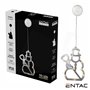 Boneco Neve Decorativo C/ Ventosa 10 Led 3000K A Pilhas