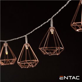 Grinalda 10 Leds Estruturas Metálicas 2Xaa 1.65M Entac