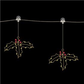 Luz Natal 3 Figuras C/ Ventosa 45 Led A Pilhas 90X30Cm