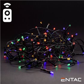 Grinalda 50 Leds Multicor Comando Ir 3Xaa 5Mt