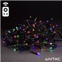 Grinalda 50 Leds Multicor Comando Ir 3Xaa 5Mt