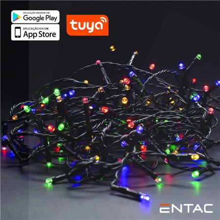 Grinalda 120 Led Multicor App Tuya 220V 9M