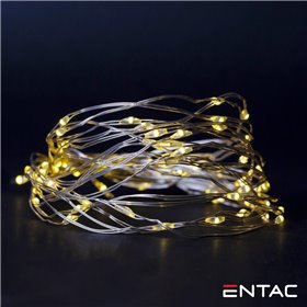 Grinalda De 20 Leds Branco Quente 1M Entac