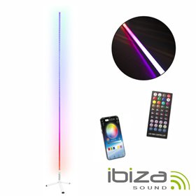 Tubo Led Rgb 1.8M Bluetooth C/ Suporte Branco Ibiza