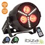 Projetor Luz C/ 3 Leds Rgbw E 18 Leds Strobe Dmx Ibiza