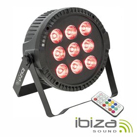 Projetor Par C/ 9 Leds 6W Rgbw Dmx Ibiza