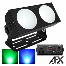 Barra Luz Interior 2 Leds Cob 18W Rgb Comando Dmx Afxlight