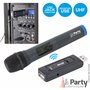 Microfone S/ Fios Uhf C/ Receptor Usb Pls