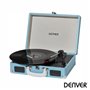 Gira-Discos 33/45/78Rpm Vintage 2X1W Preto Azul