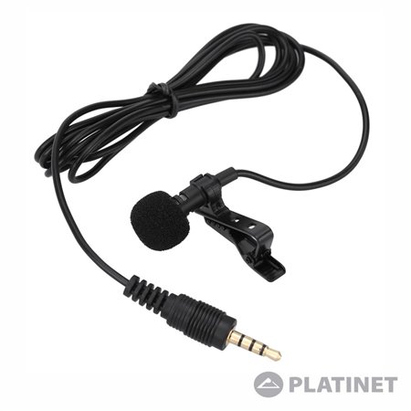 Microfone Lapela Preto