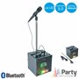 Conjunto Coluna C/Bluetooth E Microfone C/Suporte Party