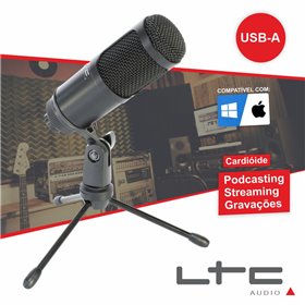 Microfone Condensador De Estúdio Ltc