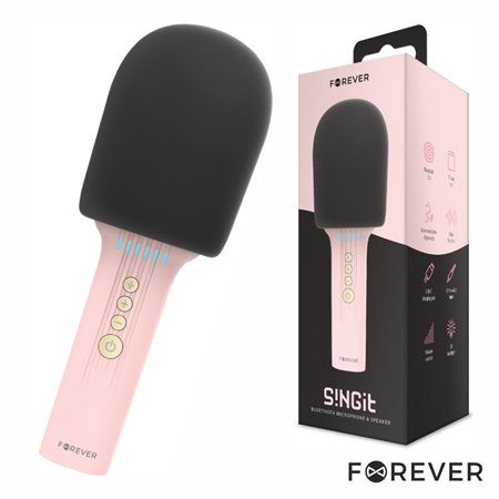 Microfone S/ Fios C/ Coluna Bluetooth Forever