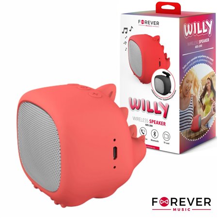 Coluna Bluetooth Portátil 3W Willy Forever