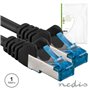 Cabo Sf/Utp Cat6A Lszh 1M Preto
