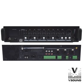 Amplificador Pa 12/230V 3 Entradas 60W Mp3/Usb/Sd/Bt