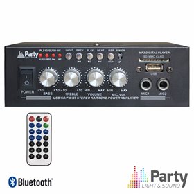 Amplificador Karaoke 2X25W 8-16 Ohm 220V/12V Usb/Bt/Fm Ltc