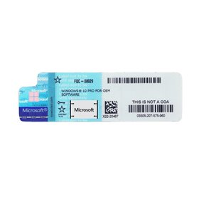 Microsoft Windows 10 Professional Licença OEM - COA com Sticker de Protecção