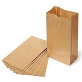 Saquetas de Papel Kraft Castanhas (SC06) 14x6x34 - 1000 unidades