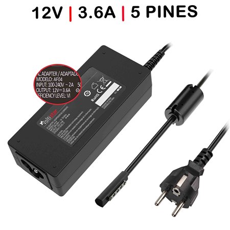 Carregador para Tablet Microsoft Surface Rt / Rt 2 / Pro 1 / Pro 2 / Microsoft 1536 1601 1631
