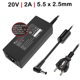 Carregador para Portatil Lenovo IdeaPad U160 U260 20V 2A 40W